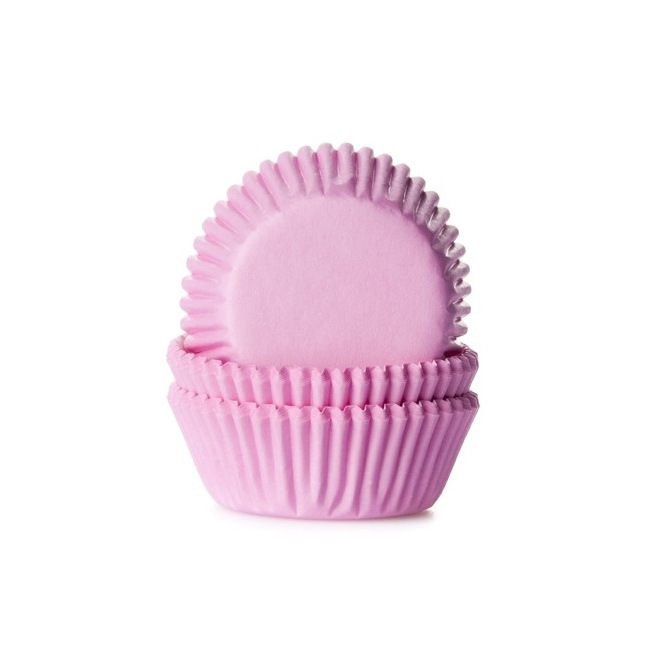 Jolies caissettes rose à pois blancs (x50) - Pour cupcakes et