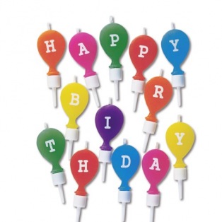 Candle "Happy Birthday" - Städter