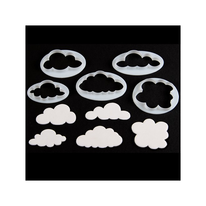 Emporte pièces- Nuages- 5pc- FMM