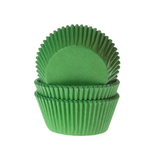 Caissettes à cupcake - Vert Herbe - 50 pces - HoM