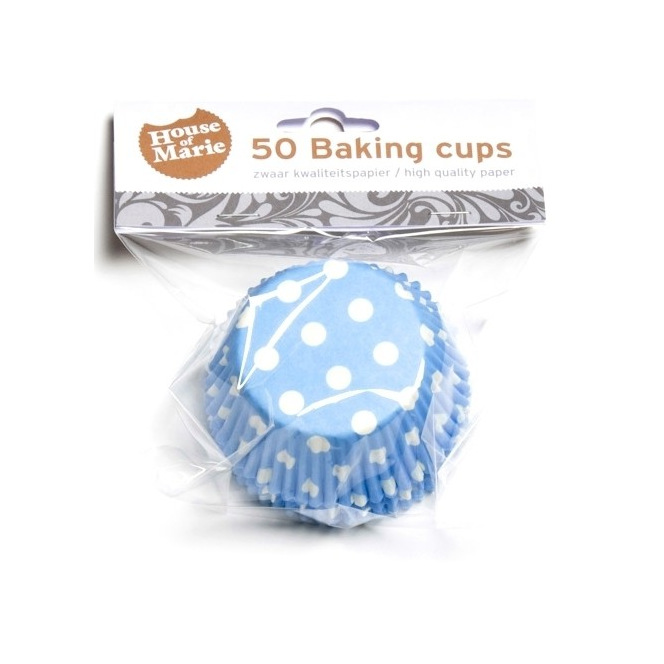 Baking Cups Cyan Blue pk/50 - House of Marie