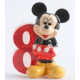 Bougie d'anniversaire Mickey Mousse - 8 ans