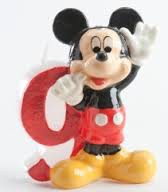 Bougie d'anniversaire Mickey Mouse - 9 ans