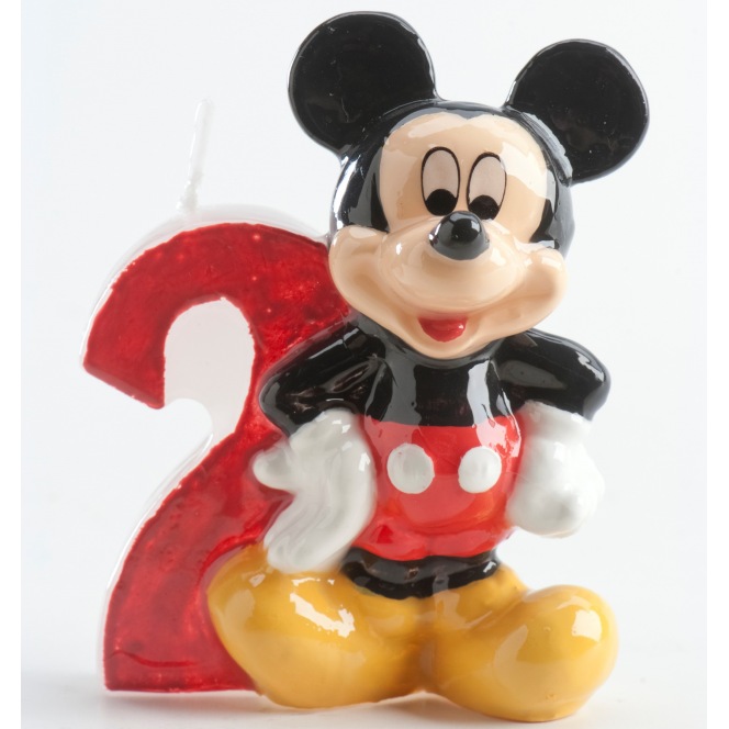 Bougie D Anniversaire Mickey Mouse 2 Ans