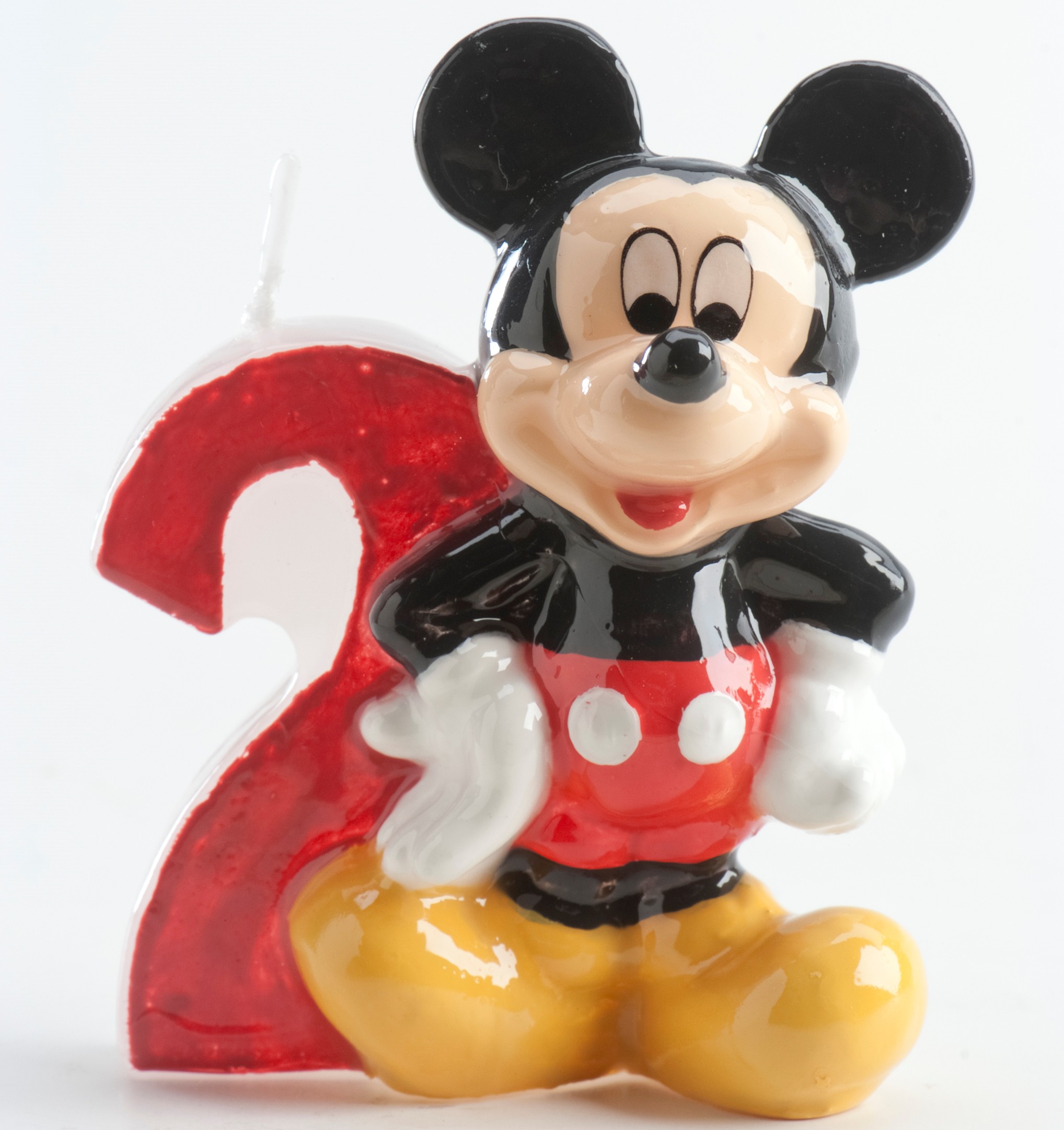 Bougie d'anniversaire Mickey Mouse - 2 ans