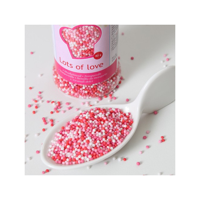 FunCakes Nonpareils - Lots of Love - 80g