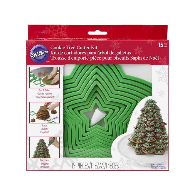 Set d'emporte-pièces pour biscuits Sapin de Noël - Wilton