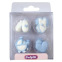 12 Décorations en sucre bleu "Baby Shower"