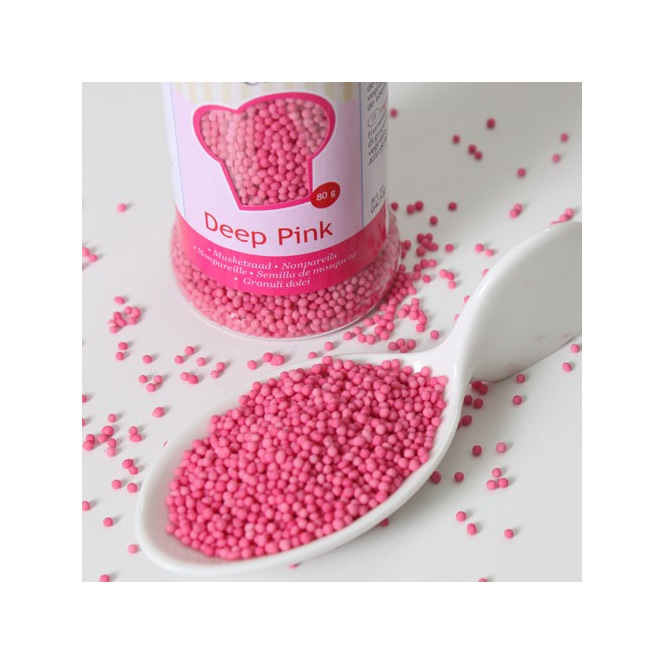 Mini perles rose foncées - FunCakes