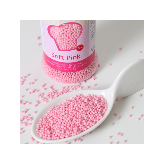 Mini perles roses claires - FunCakes