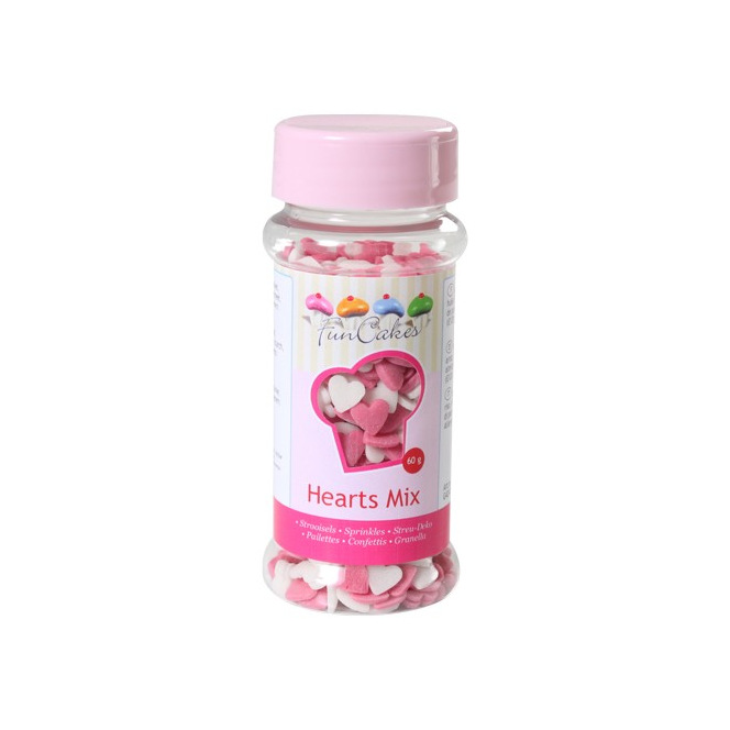 Petits coeurs comestibles - Funcakes - 60g