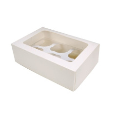 White 6 Cupcake/Muffin Box