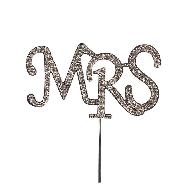 Lettres Mrs en strass 