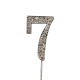 Chiffre 7 en strass 