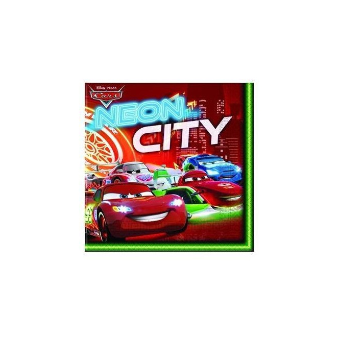 20 napkins - Cars Neon City