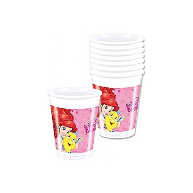 8 Plastic Cups - Disney Princess