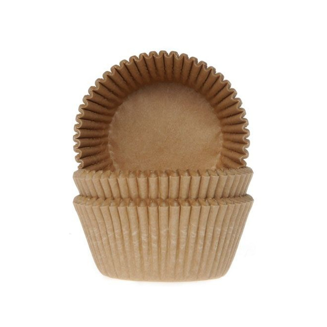 Baking Cups brown craft - 50 pieces - House of Marie 