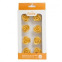 Fleurs en sucre Doré DDM COURTE 8pc