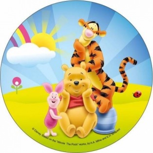 Wafer disc Winnie The Pooh 20cm - Piglet and Tigger