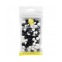 Décorations en sucre - Mini ballon foot noir/ blanc 56g - Wilton DLC COURTE