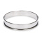 Roestvrijstalen taart ring met opgerolde rand - de Buyer : Diameter:30 cm