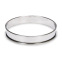 Roestvrijstalen taart ring met opgerolde rand - de Buyer : Diameter:16 cm