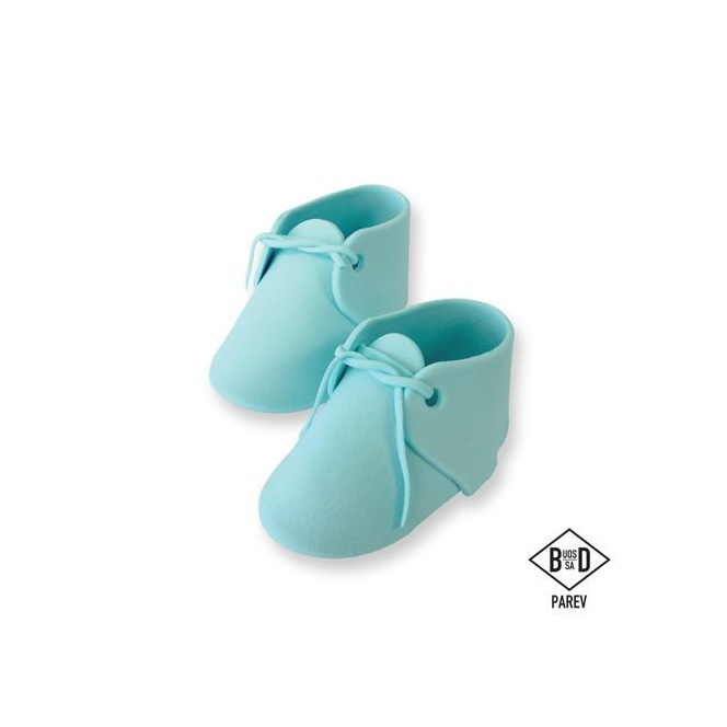 Edible Cake Topper Baby Bootee Blue - PME