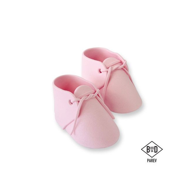 Chausson de bébé rose - PME