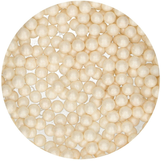 Perle blanches nacrées - XL - FunCakes