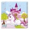 20 napkins - Castle Unicorn