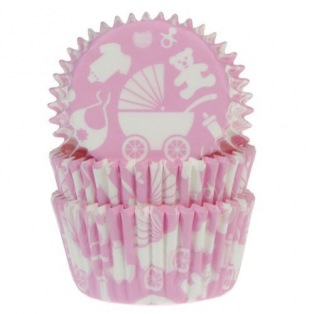 Caissettes Baby Pink - 50 baking cups - House of Marie 