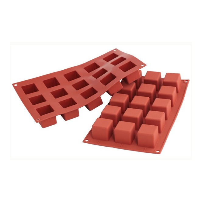 Silicone mold - 15 small cubes