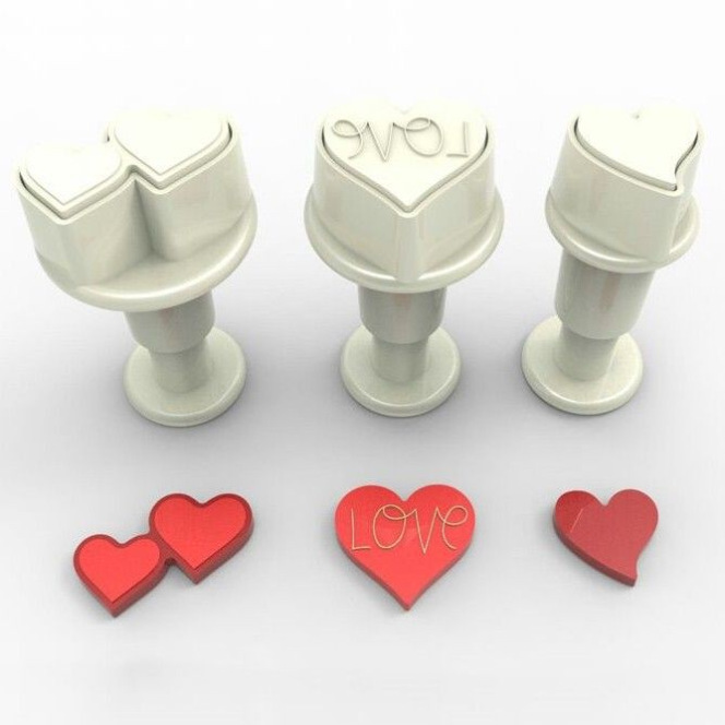 Mini Plungers Hearts - 3pc - Dekofee