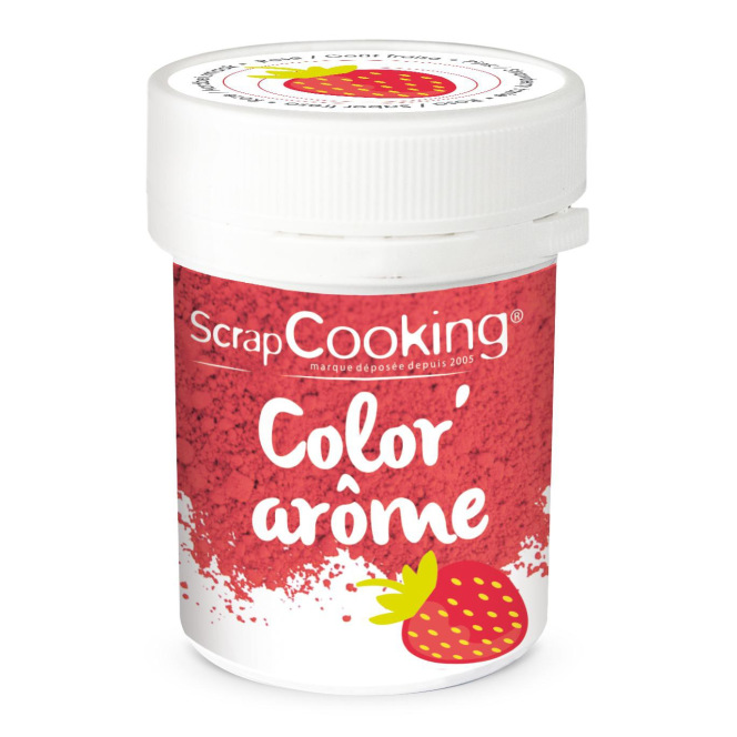 Colouring & Flavoured Mix Red/Strawberry - Scrapcooking10g