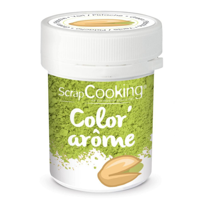 Colouring & Flavoured Mix Green/Pistachio - Scrapcooking10g