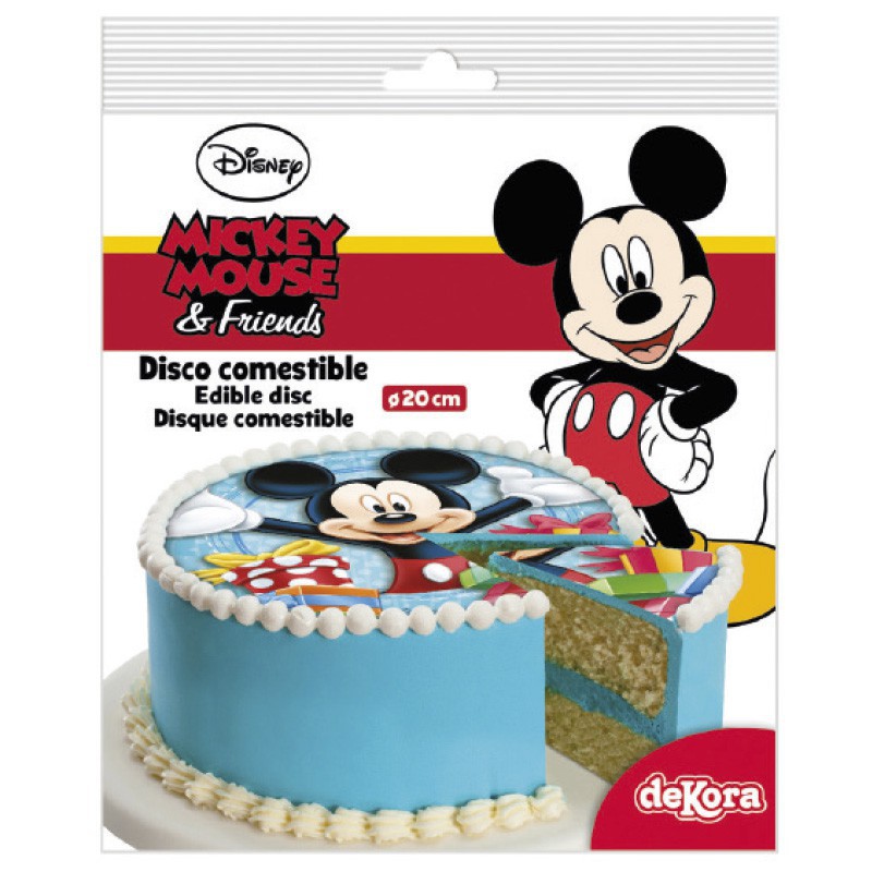 Disque Comestible déco gâteaux Mickey et Pluto FUN Disney à 3,49 €