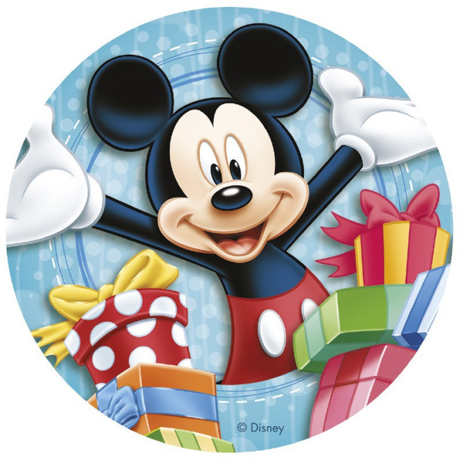 Disque Comestible déco gâteaux Mickey et Pluto FUN Disney à 3,49 €