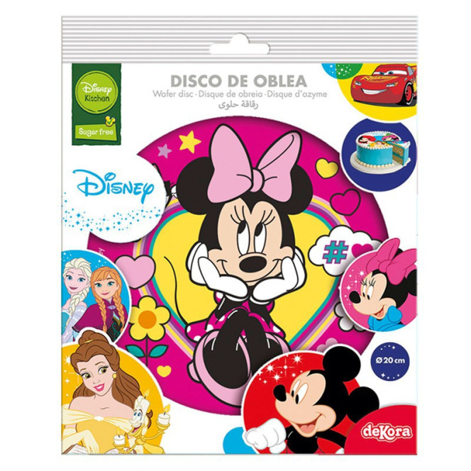 Disque en azyme Minnie thème 3 20cm