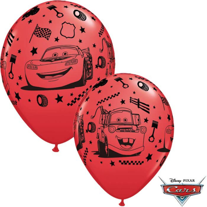 6 Ballons Cars en latex