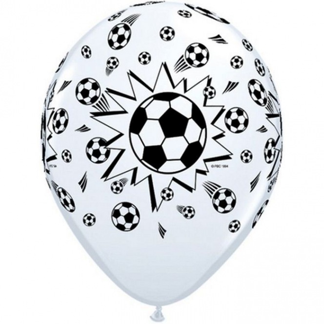 6 Football Balloons latex