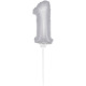 Mini Ballon Argenté Chiffre 1