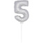 Mini Silver Balloon Number 5