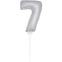 Mini Silver Balloon Number 7