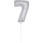 Mini zilveren ballon nummer 7