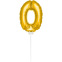 Mini Golden Balloon Number 0