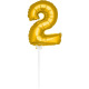 Mini Golden Balloon Number 0