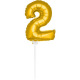 Mini Gouden Ballon Nummer 0