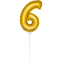 Mini Gouden Ballon Nummer 6