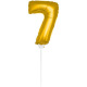 Mini Gouden Ballon Nummer 7
