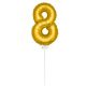 Mini Golden Balloon Number 8